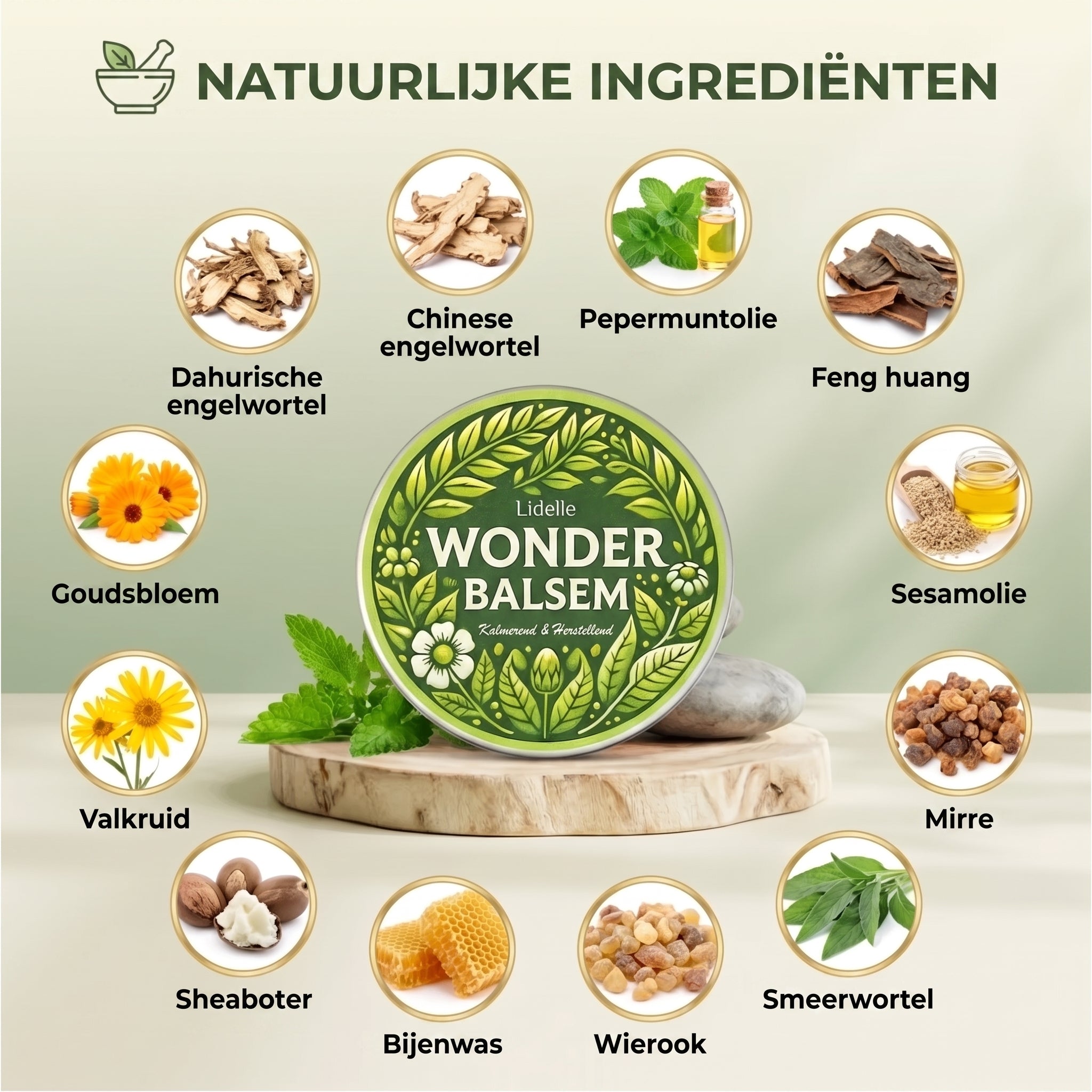 Natuurlijke ingredienten van Lindelle Wonderbalsem