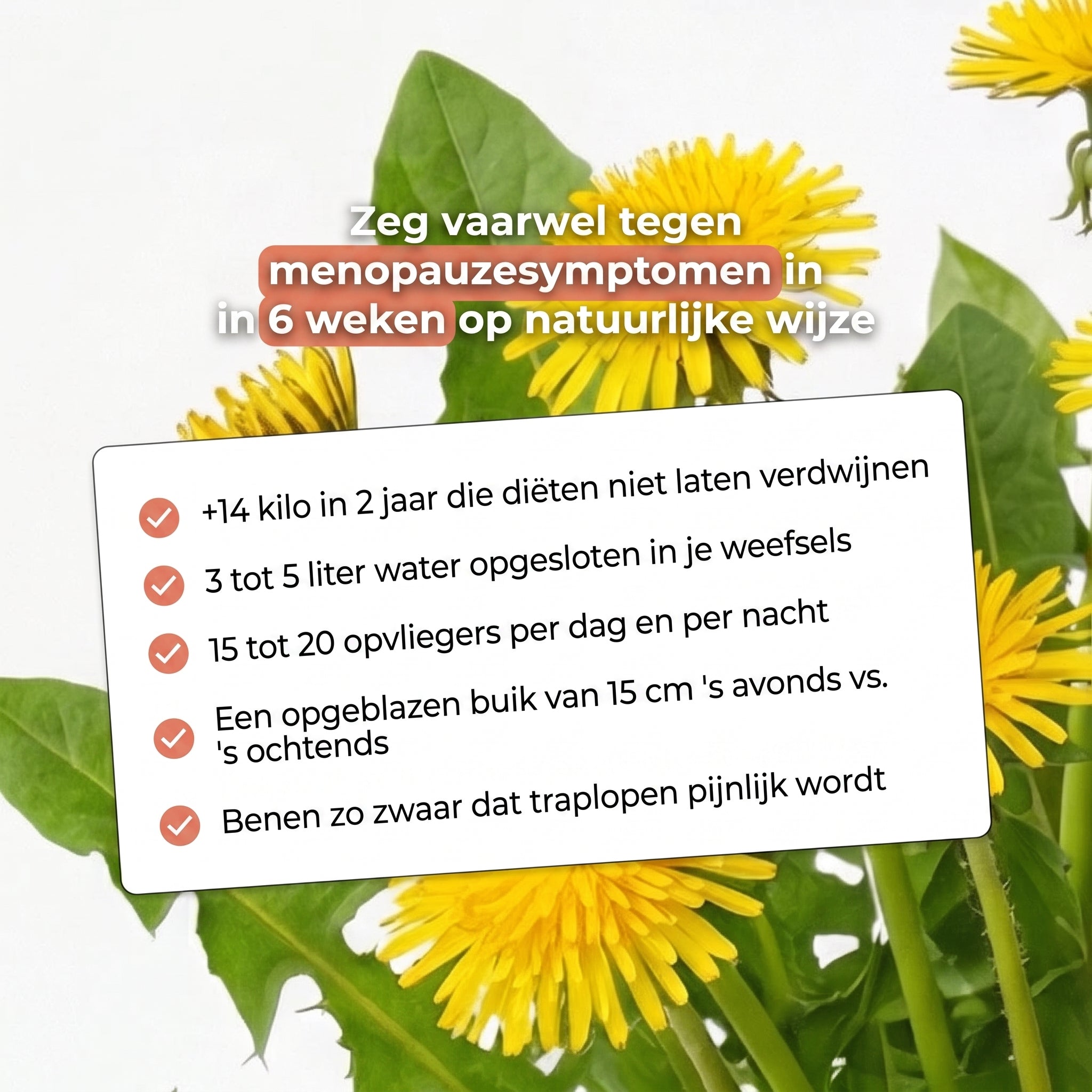 Zeg vaarwel tegen menopauzesymptomen
